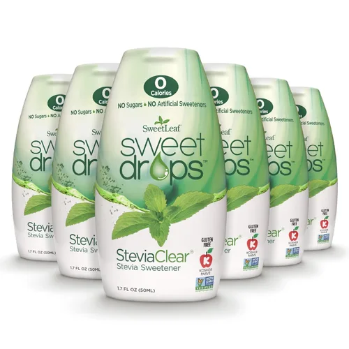 Vista 8 de SweetLeaf SteviaClear Sweet Drops - Edulcorante líquido de stevia natural, gotas de stevia exprimibles, sin regusto amargo, alternativa líquida al