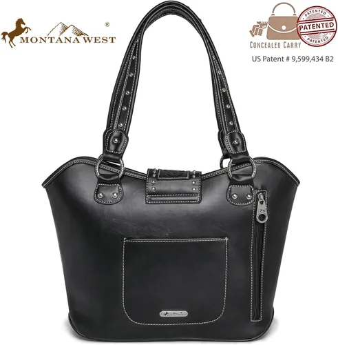 Vista 3 de Montana West Bolsas de mano occidentales para mujer, bolso de mano con asa superior para mujer