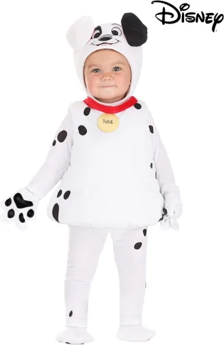 Vista 2 de Disney 101 Dalmatians Infant Bubble Costume Unisex, Dalmatian Jumpsuit for Babies, Cute Puppy Halloween One-piece