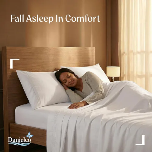 Vista 7 de Juego de sábanas - Mantente en forma en el colchón con correas elásticas en las esquinas - King, blanco