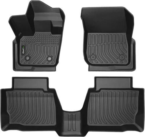 Vista 84 de HAFIDI® - Tapetes para auto con almacenamiento debajo del asiento, para todo clima, antideslizantes, de elastómero termoplástico, para la primera