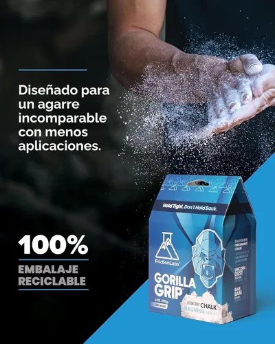 Vista 6 de Friction Labs Tiza suelta premium para escalada de alta performance con agarre superior para bouldering, escalada, levantamiento de pesas y más
