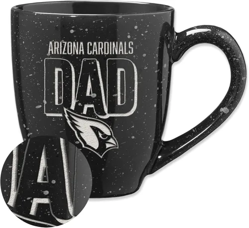 Vista 53 de Rico Industries NFL Football #1 Dad 16 oz Team Color Laser Engraved Ceramic Coffee Mug