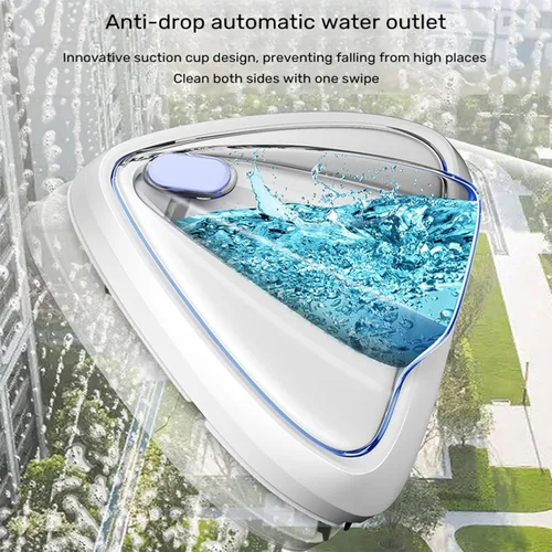 Vista 3 de Cepillo magnético para limpiaparabrisas, limpiador de ventanas de doble cara lleno de agua, cepillo magnético de limpieza de vidrio para ventana