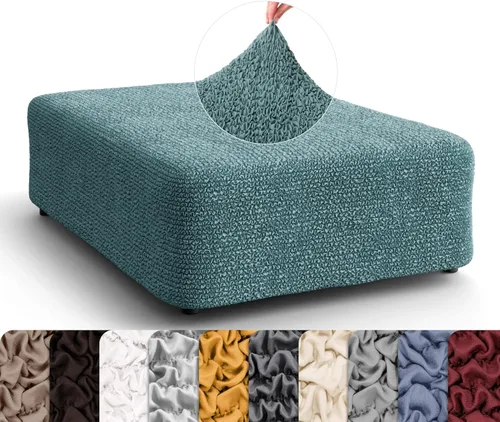 Vista 27 de PAULATO BY GA.I.CO. Funda para Otomana Pequeña Funda para Taburete Funda para Puf - Funda de Tela de Poliéster Suave - Protector de Muebles Elástico