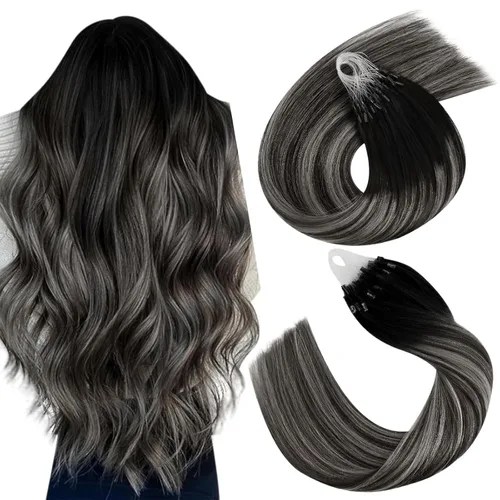 Vista 12 de Easyouth - Extensiones de cabello humano estilo halo con alambre