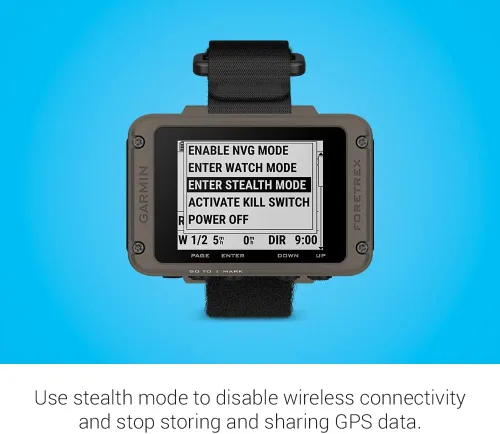 Vista 6 de Garmin Foretrex 901, edición balística, navegadores GPS montados en la muñeca, GNSS multibanda mejorado, mayor duración de la batería