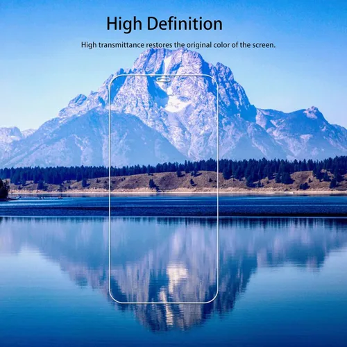 Vista 3 de Protector de pantalla para iPhone 12 mini vidrio templado, paquete de 2 protectores de lente de cámara, paquete de 2 con herramienta de alineación