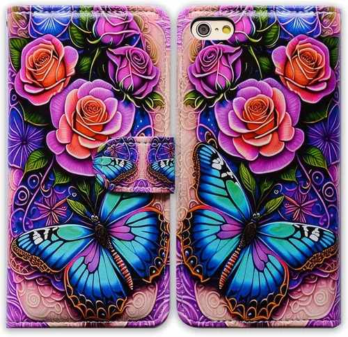 Vista 33 de Bcov Funda para iPhone SE 2022/iPhone SE 3ª Gen/iPhone SE 2020, Funda de piel con tapa de gato blanco y gato negro con ranura para tarjeta