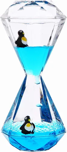 YUE MOTION Temporizador líquido de movimiento burbujeador/temporizador líquido en forma de diamante para juguetes inquietos, juguetes para autismo,