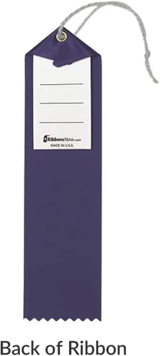 Vista 2 de RibbonsNow Director's Honor Roll Award Ribbons - 25 cintas azul marino con tarjeta y cuerda