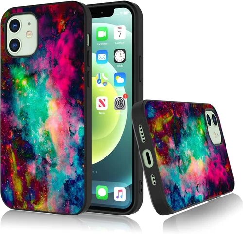 Vista 16 de Bcov Funda para iPhone 13, funda protectora de silicona suave a prueba de golpes con diseño de girasol de mariposa colorida para iPhone 13