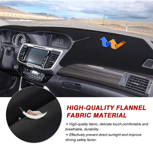 Vista 5 de CARTIST Tapete Protector para Tablero para 2013-2015 2016 2017 Honda Accord Accesorios - Tapete para Salpicadero, Franela, Tapete para Tablero