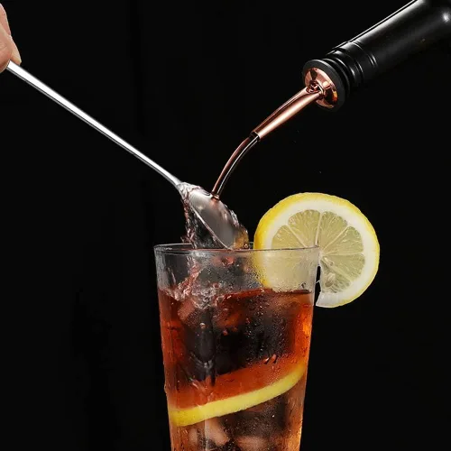 Vista 9 de AOOSY Cuchara de Mango Largo, Agitadores de Café, Cuchara de Té Helado de 9 Pulgadas, Cucharadita de Acero Inoxidable 18/10 Premium para Leche