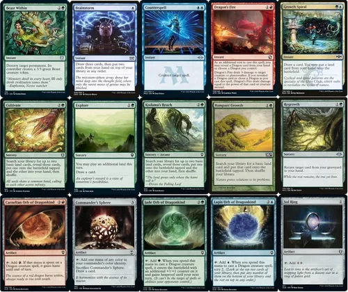 Vista 4 de Elite Commander Miirym Copy Dragons Deck - Temur - Rojo Azul Verde - EDH - Miirym, Sentinel Wyrm - 100 cartas - Magic The Gathering Deck - Muy fuerte