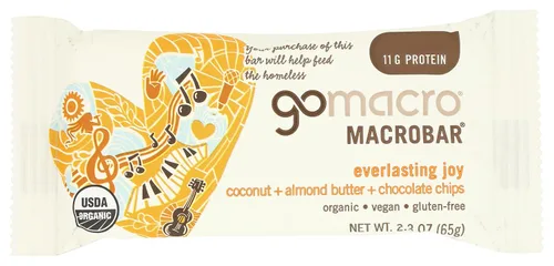 Vista 9 de GoMacro MacroBar - Barra de proteína vegana orgánica de plátano y mantequilla de almendras, 2.3 onzas