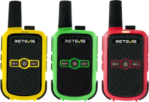 Retevis RT15 Walkie Talkies, radios portátiles FRS bidireccionales recargables, duraderos, compactos, VOX manos libres, mini walkie talkies para