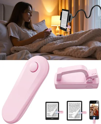 Vista 2 de Pasador de páginas Kindle, pasador de páginas con control remoto para Kindle Paperwhite Oasis lectores electrónicos Kobo, pasador de páginas clicker