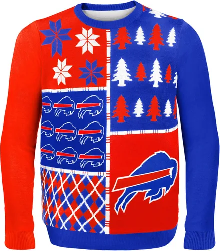 Vista 13 de FOCO NFL Unisex-Adult NFL Busy Block Ugly Sweater