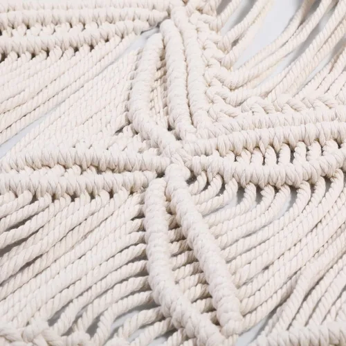 Vista 3 de Cortina de macramé grande para puerta, tapiz bohemio para colgar en la pared, tejido a mano, macramé, fiesta de cumpleaños, boda, telón de fondo