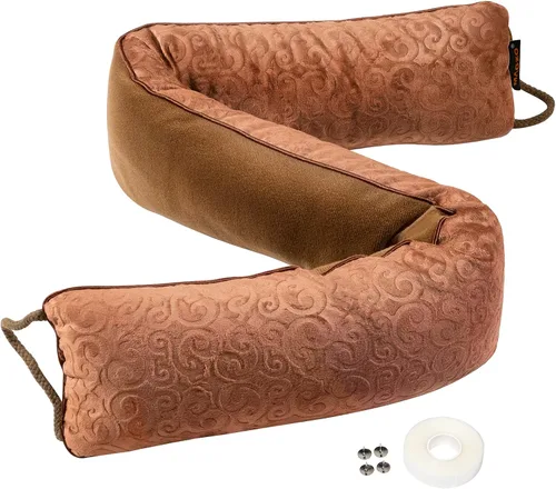 Vista 9 de MAGZO - Tapón de ruido para puerta; bloqueador de corrientes de aire, reductor de ruido, tapón de aire resistente para la parte inferior