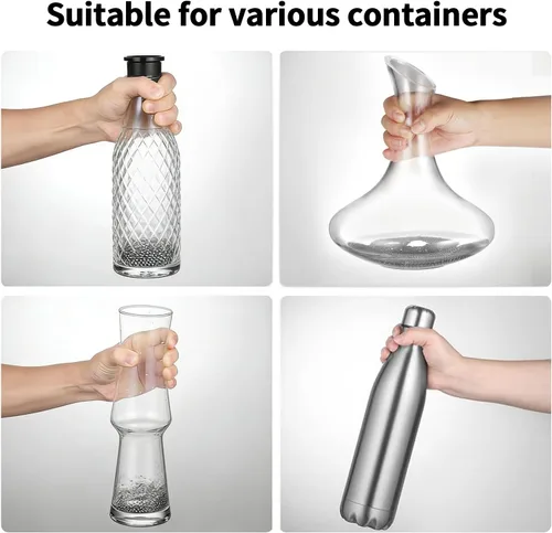 Vista 3 de 1500 cuentas de limpieza de metal reutilizables para botellas de vidrio, bolas limpiadoras de botellas de agua de acero inoxidable 304, cuentas