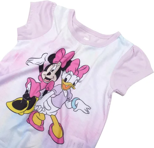 Vista 3 de Disney Little Girls 3-Piece Loose-fit Minnie Mouse Or Princess Pajama Set