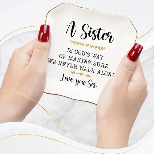 Vista 2 de HEXMOZ Regalos de Navidad para Hermanas para Mujeres - Ideas de Regalo de Cumpleaños para Hermanas Mayores Adultas, Hermana Mayor, Hermana Menor