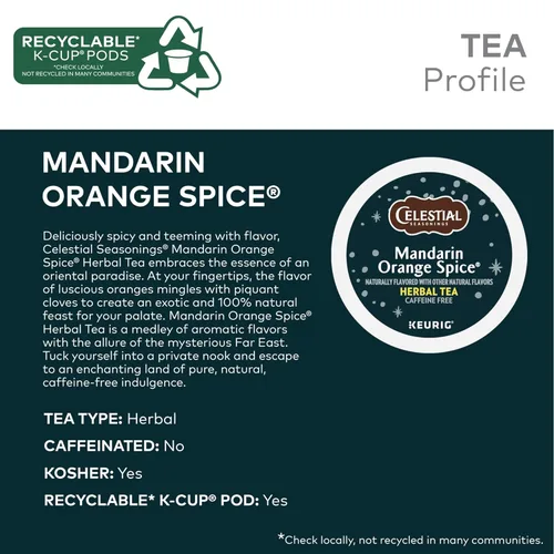Vista 4 de Celestial Seasonings - Té de hierbas con canela y manzanas, 24
