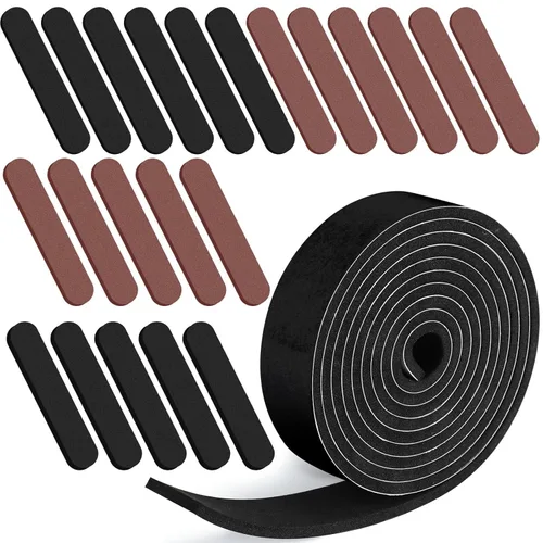 Vista 11 de Outus 23 piezas de cinta reductora de tamaño de sombrero, inserto de espuma, rollo de cinta reductora autoadhesiva (negro)