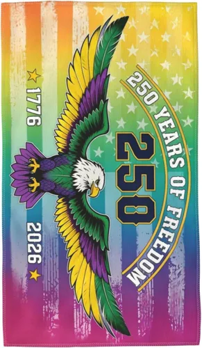 Vista 21 de 250 Years Anniversary Hand Towels, Patriotic Eagle Face Towel Soft Guest Towel Portable Kitchen Tea Dish Towels Bathroom Decor Housewarming Gifts