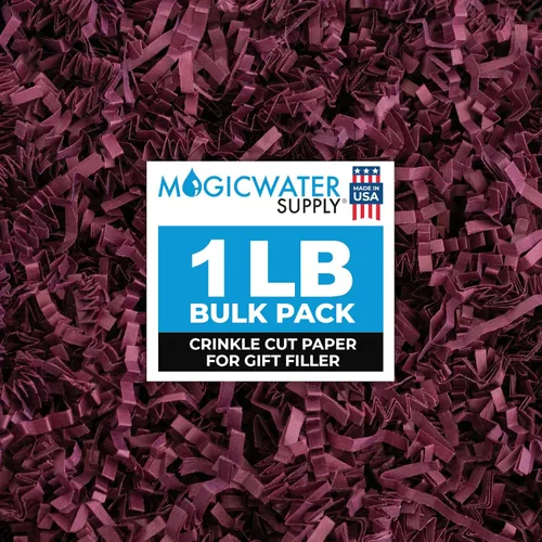 Vista 29 de MagicWater Supply - Relleno de papel triturado de corte arrugado de 1 libra, verde ejército - Embalaje decorativo y protector para regalos de dama