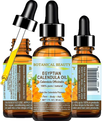 Vista 9 de Botanical Beauty Aceite de caléndula de caléndula egipcia Officinalis Aceite de caléndula puro natural para rostro, piel, cuerpo, cabello, uñas 0.5