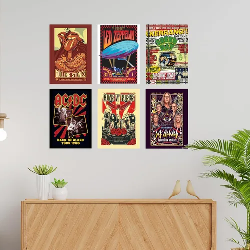 Vista 5 de CodersParadise Marco para Póster de Madera 2Pac - Paquete de 6 8 x 12 cm (Tamaño A4) Pósteres Enmarcados para Sala de Estar, Dormitorio, Hogar