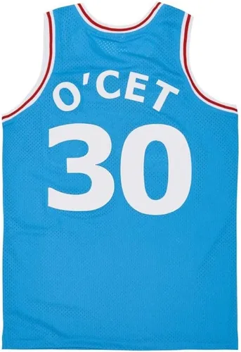 Vista 9 de PERC30 Camiseta de baloncesto de la película Perc O'Cet #30 para hombre con costuras S-XXXL