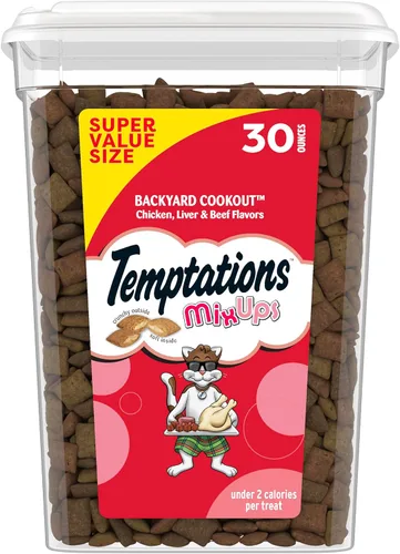 Vista 14 de Temptations MixUps Backyard Cookout - Golosinas crujientes y suaves para gatos, bolsa de 3 onzas (paquete de 12)