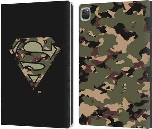Vista 45 de Head Case Designs Funda de piel con licencia oficial de Superman DC Comics con logo negro y rojo compatible con Apple iPad Air 2 (2014)