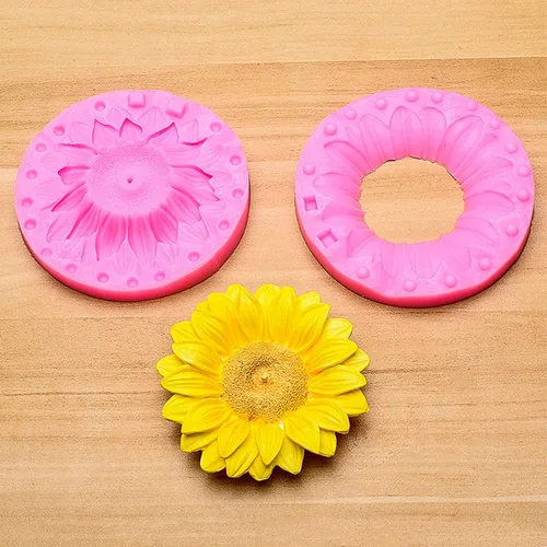 Vista 58 de Molde de Silicona para Fondant de Flores Rosas 3D Molde de Chocolate Dulces Pastel Decoración Molde Jabón Molde Vela Molde Resina Arcilla Horneado