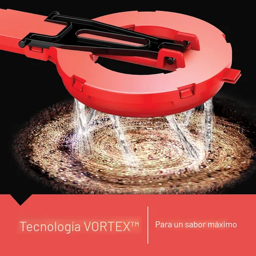 Vista 4 de BLACK+DECKER Cafetera programable térmica de 12 tazas con fuerza de preparación y tecnología VORTEX, negro/acero, CM2046S Cafetera programable