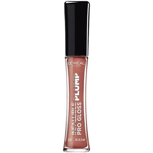Vista 14 de L'Oréal Paris Infallible Pro Gloss Plump - Brillo labial con ácido hialurónico, brillo voluminizador de larga duración, los labios se ven Gleam