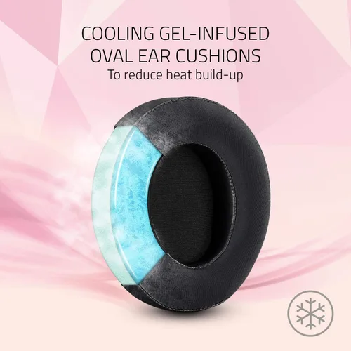 Vista 6 de Razer Kraken Kitty - Auriculares USB RGB para juegos THX 71 sonido envolvente espacial - Iluminación Chroma RGB - Micrófono retráctil