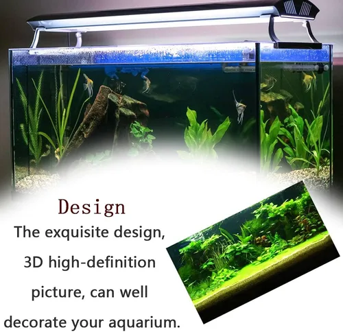 Vista 8 de Impresiones 3D Fondo de pecera Acuario Fondo Submarino Imagen Decoración Póster para pecera Papel pintado