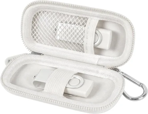 Vista 24 de Funda para unidad flash USB, soporte para tarjeta SD compatible con memoria USB, tarjetas de memoria, bolsa de almacenamiento SDXC SDHC, organizador