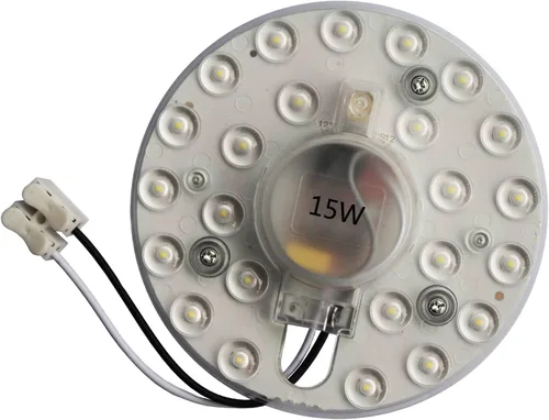 Kit de luz LED de 15 W de repuesto para ventilador de techo de montaje empotrado, panel de tablero de reequipamiento del motor LED, 4500K