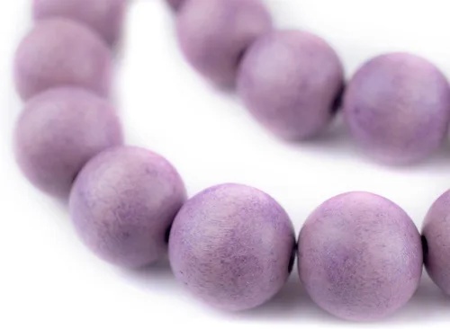 Vista 167 de TheBeadChest: cuentas de madera redondas naturales de 0.315 pulgadas, cuentas de madera sueltas espaciadoras para fabricar joyas, 4 tamaños