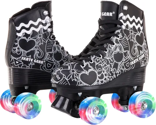 Vista 15 de Skate Gear Patines de Ruedas Retro de Diseño Cuádruple