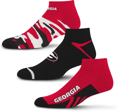 Vista 48 de For Bare Feet Paquete de 3 calcetines tobilleros unisex para adultos de la NCAA Camo Boom