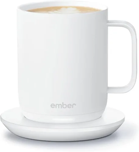 Vista 10 de Taza inteligente Ember 2 de control de temperatura, 10 oz, taza de café con calefacción controlada por aplicación con 80 minutos de duración