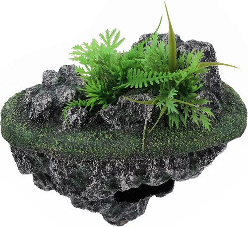 Vista 6 de AQUA KT Plataforma flotante de tortuga de tortuga para acuario, estanque, terario, decoración de hábitat