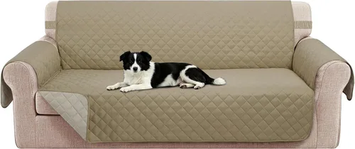Vista 68 de Fundas para Silla Reclinable Reversibles Funda de Sofá para Mascotas Protector de Muebles Lazy Boy (Silla 23'', Beige/Beige)
